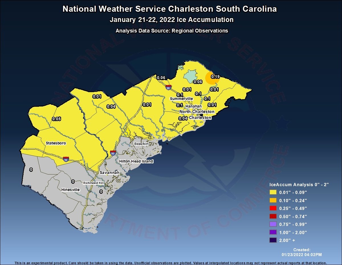 Knightsville, SC - Winter Storm - January 21-22, 2022
